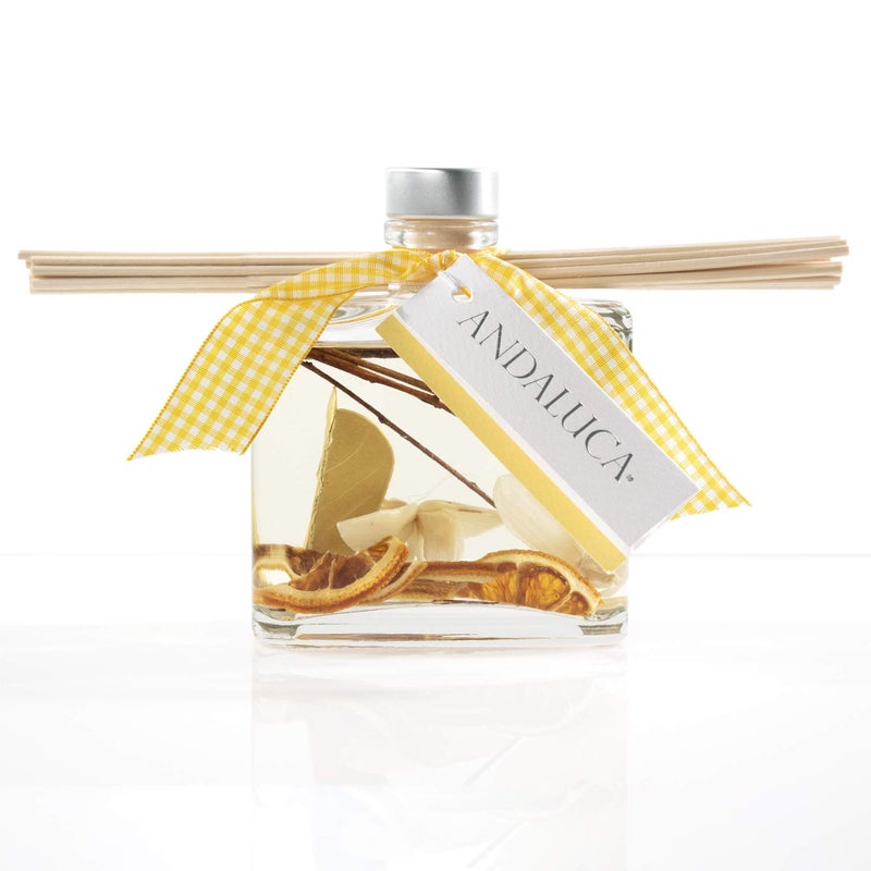 ANDALUCA Lemon Zest & Thyme Botanical Reed Diffuser | 7.5 fl oz | Citrus & Spice Scent - Image 1